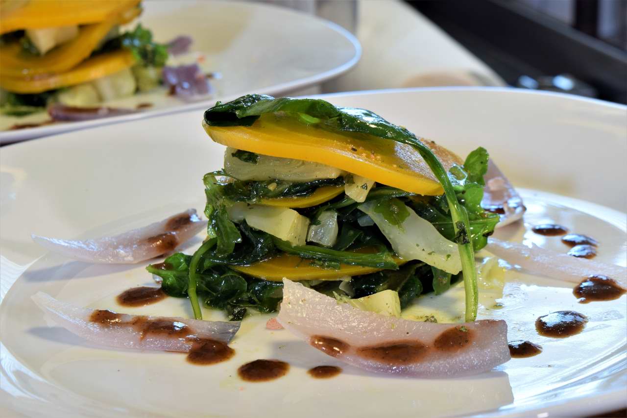 Sous Vide Golden Beets, Two Presentations