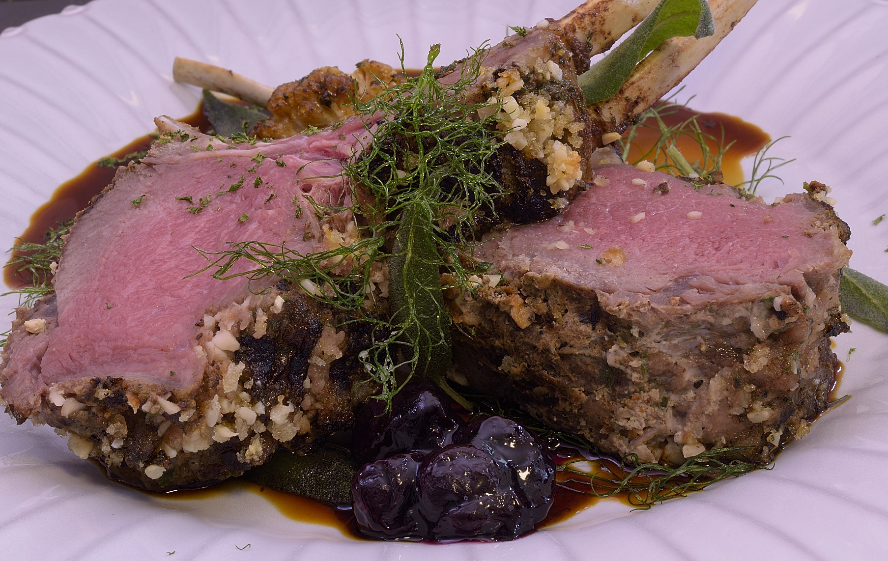 Sous Vide: Almond Crusted Rack of Venison--2020