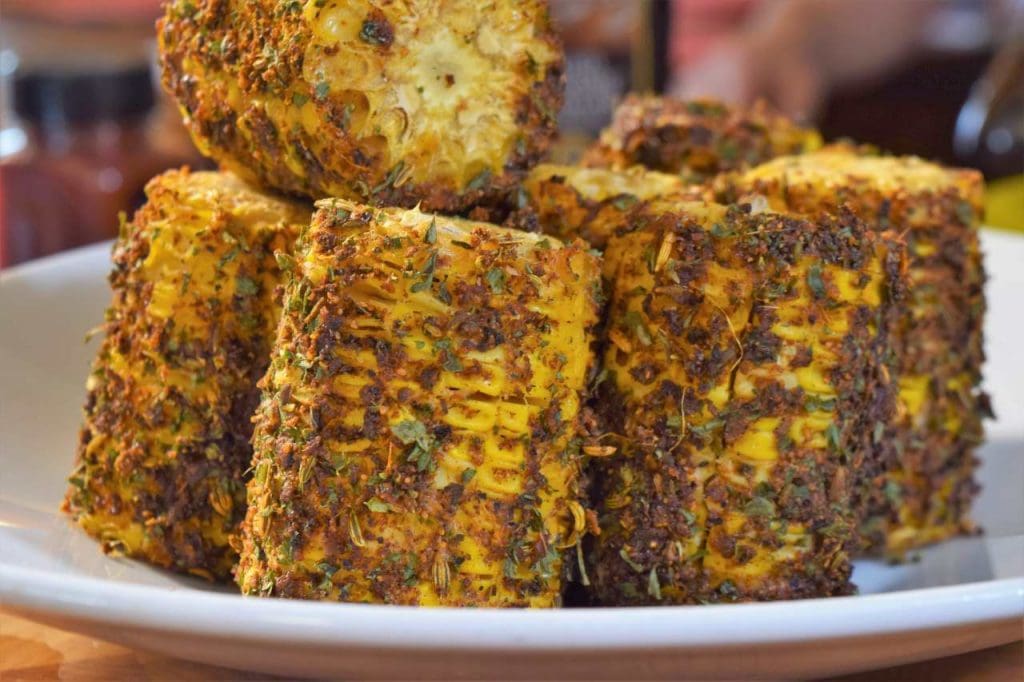 sous vide smoked corn